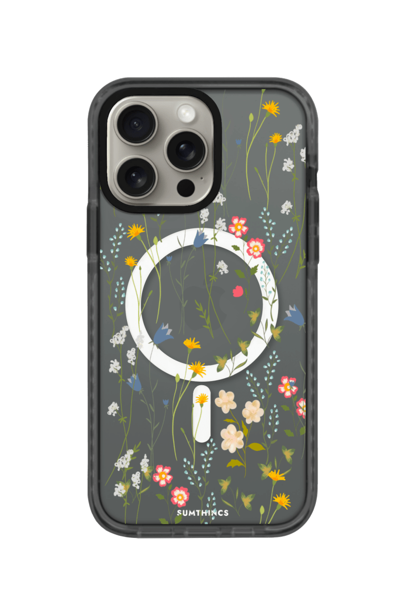 iPhone 13 Pro Max Eternal Garden Magsafe Procase Şeffaf Telefon Kılıfı Antrasit - SUMTHINCS