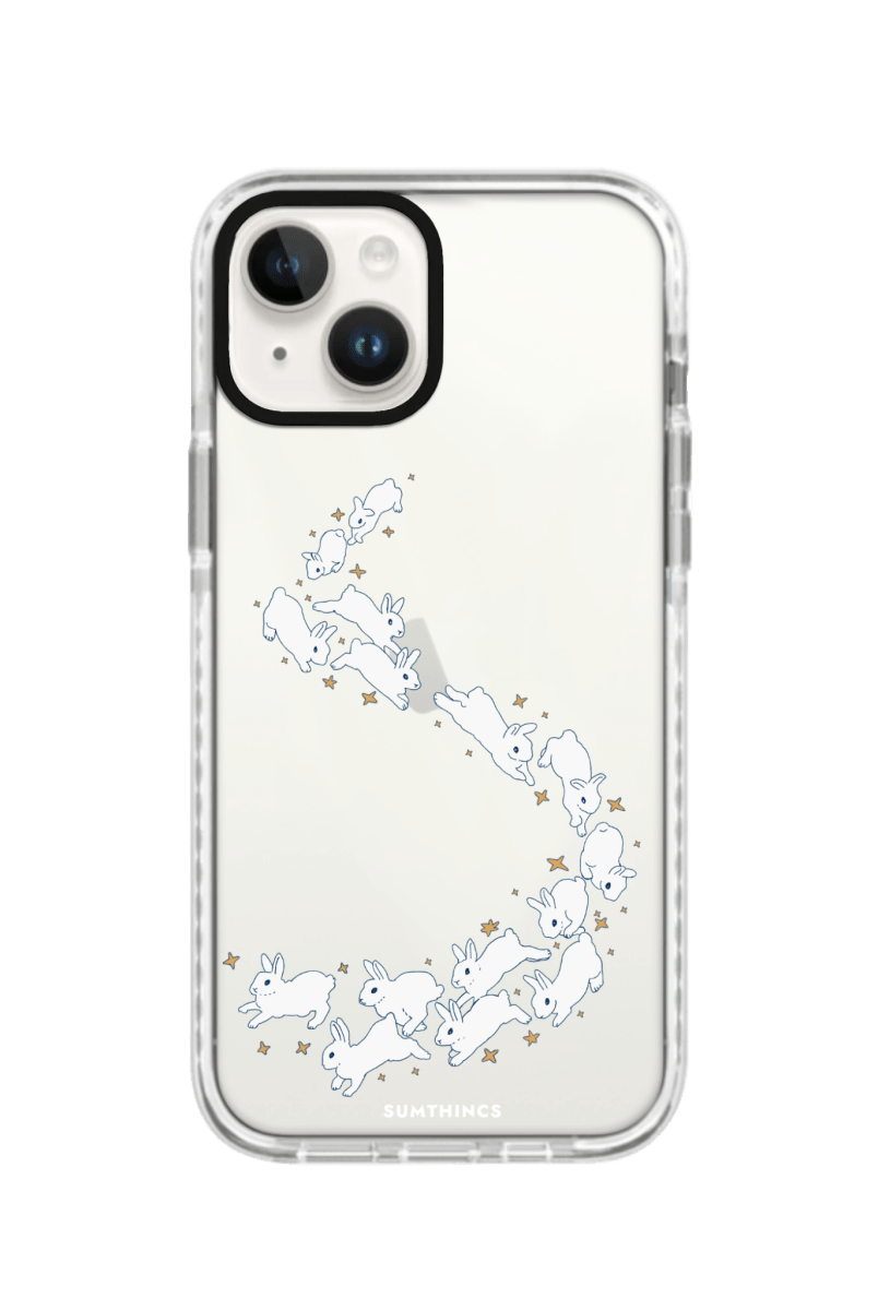 iPhone 13 Starry Bunnies Procase Şeffaf Telefon Kılıfı Beyaz Şeffaf - SUMTHINCS