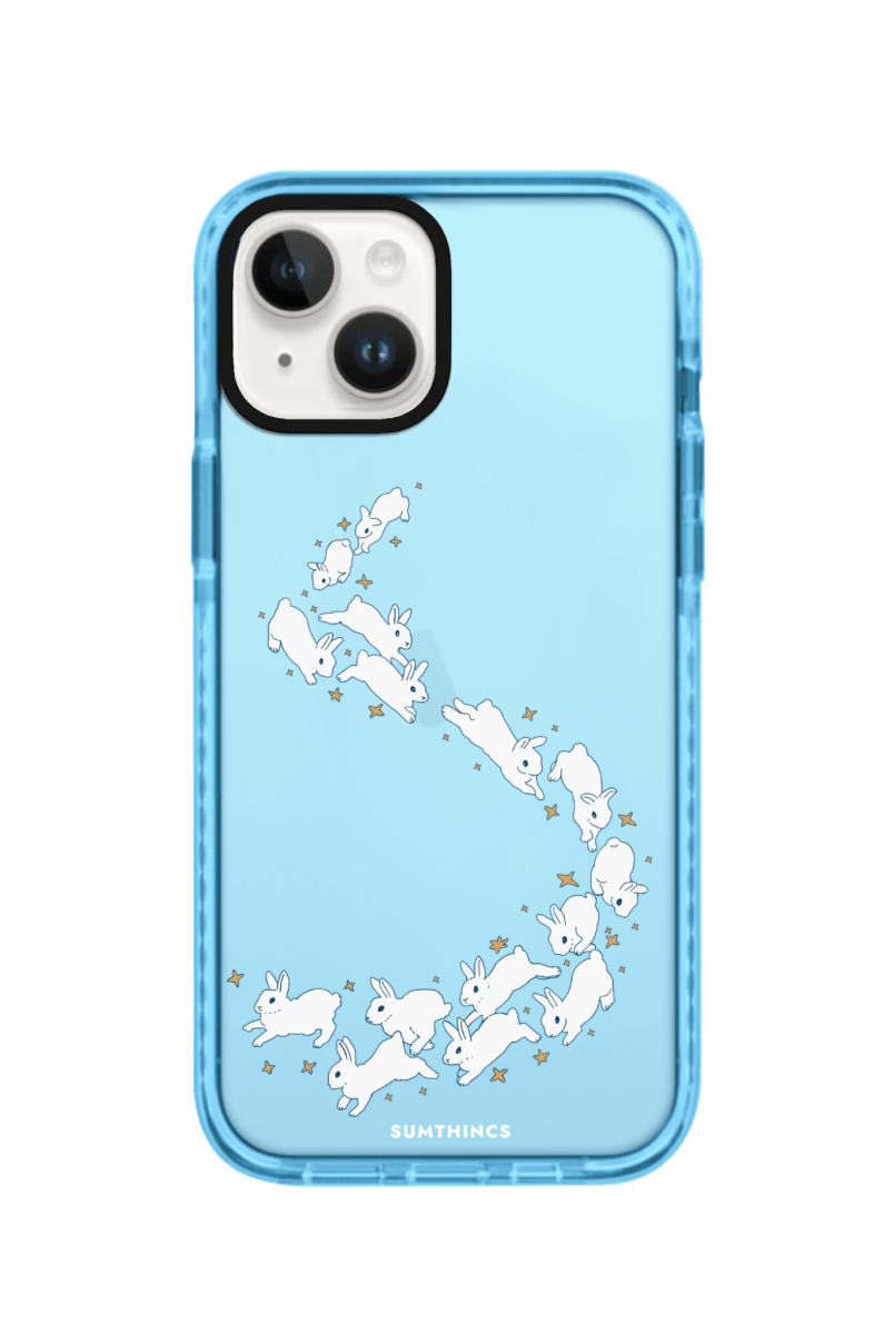 iPhone 13 Starry Bunnies Procase Şeffaf Telefon Kılıfı Mavi - SUMTHINCS