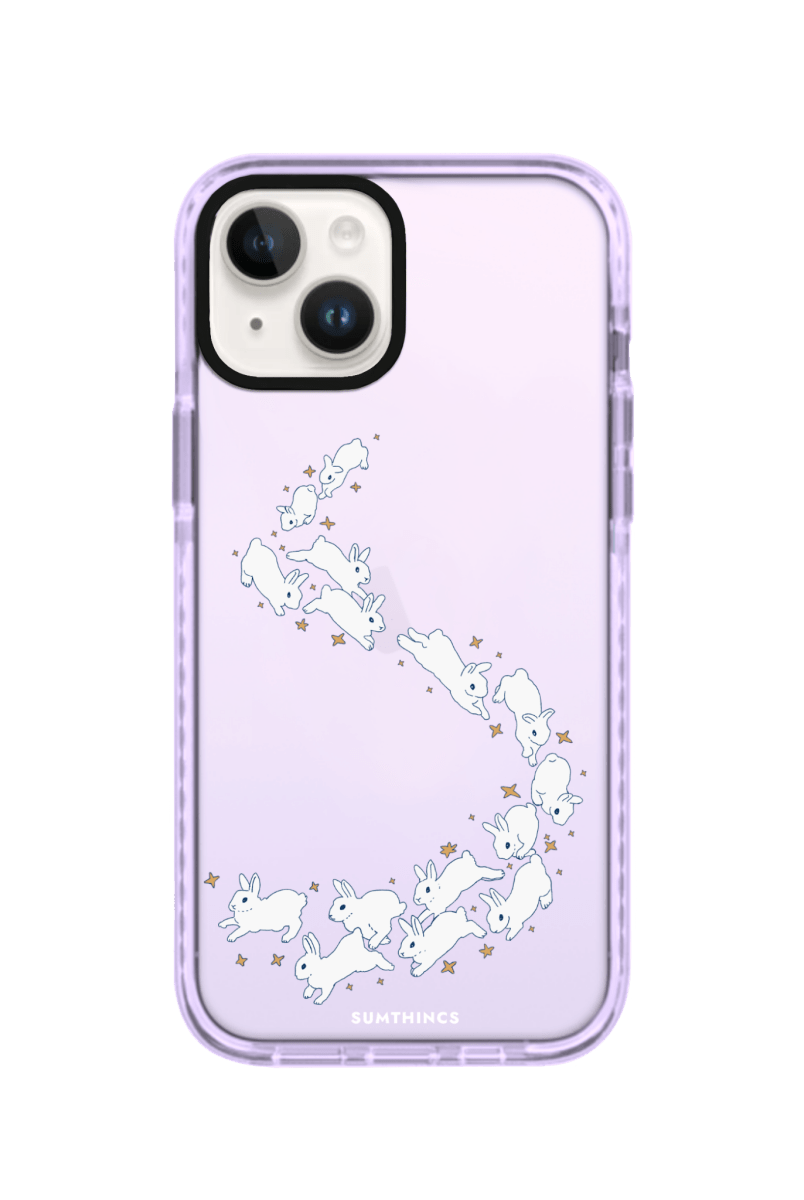 iPhone 13 Starry Bunnies Procase Şeffaf Telefon Kılıfı Lila - SUMTHINCS