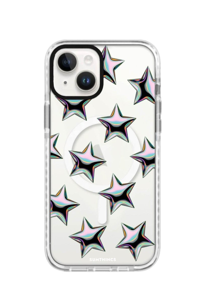iPhone 13 Stars Magsafe Procase Şeffaf Telefon Kılıfı Beyaz Şeffaf - SUMTHINCS