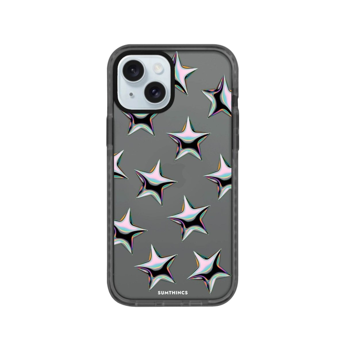 iPhone 13 Stars Procase Şeffaf Telefon Kılıfı Antrasit - SUMTHINCS