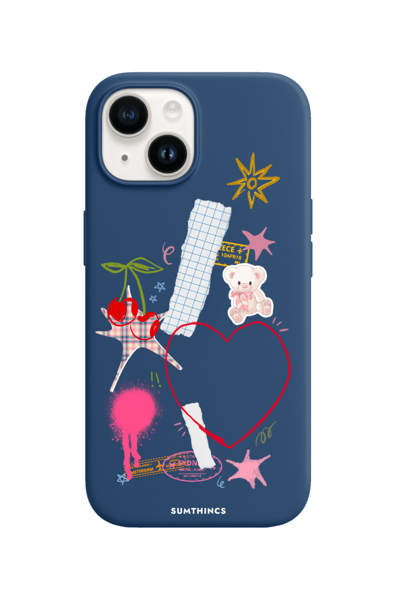 iPhone 13 Sweet Chaos Premium Telefon Kılıfı Pasifik Mavi - SUMTHINCS