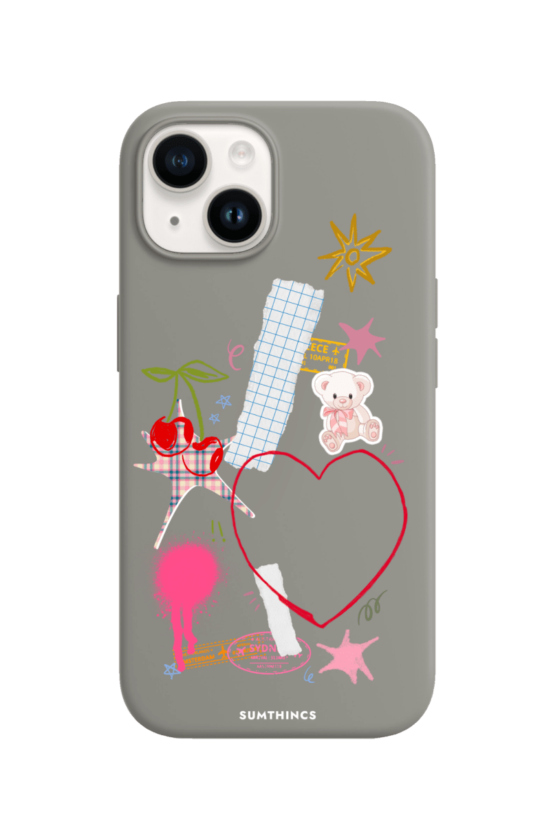 iPhone 13 Sweet Chaos Premium Telefon Kılıfı Gri - SUMTHINCS