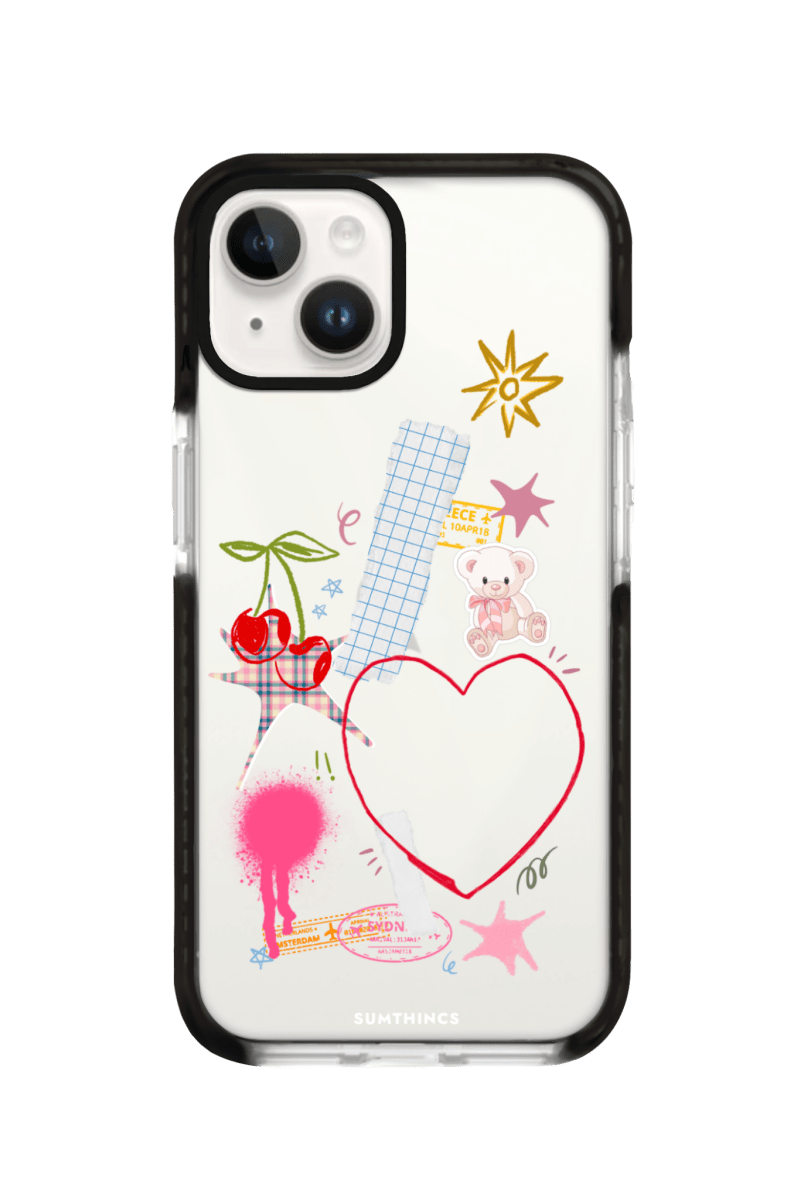 iPhone 13 Sweet Chaos Procase Şeffaf Telefon Kılıfı Siyah Şeffaf - SUMTHINCS