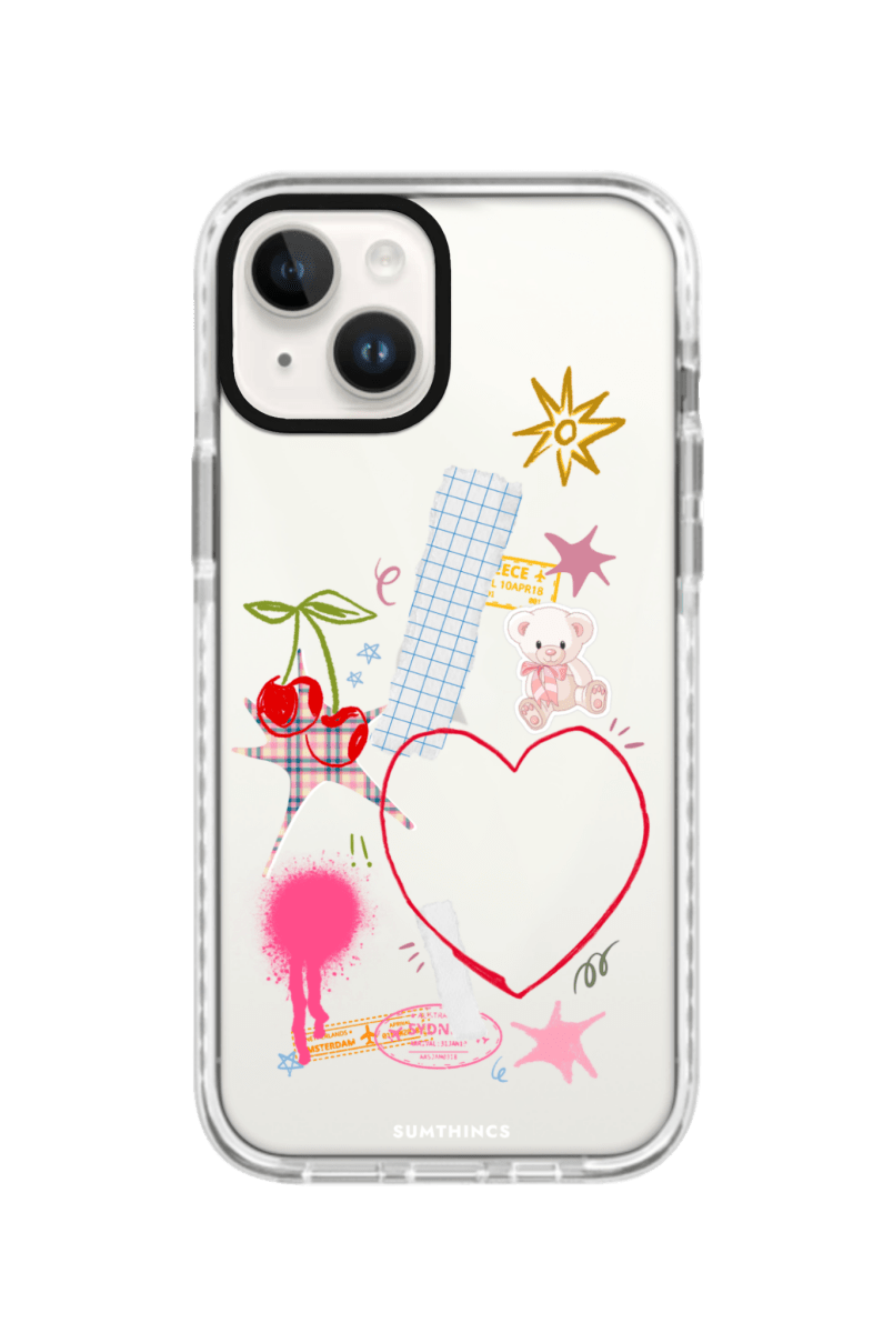 iPhone 13 Sweet Chaos Procase Şeffaf Telefon Kılıfı Beyaz Şeffaf - SUMTHINCS
