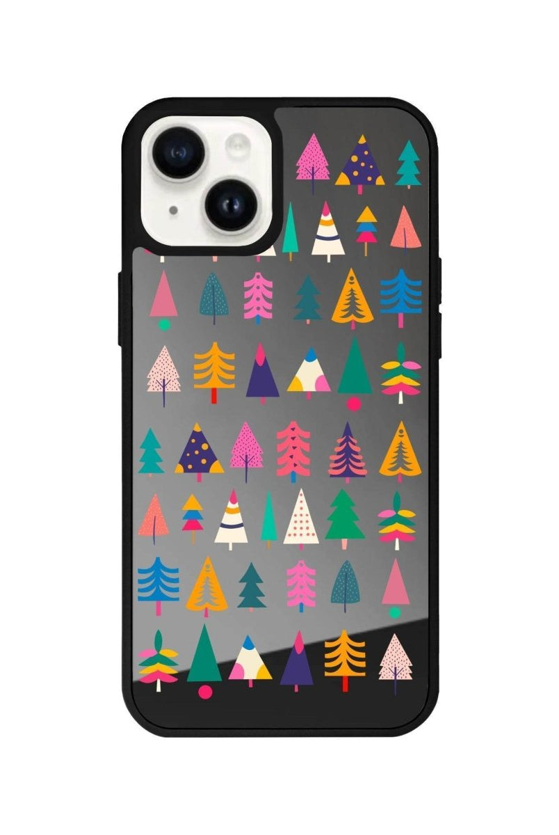 iPhone 13 Tiny Forest Mirror Aynalı Telefon Kılıfı Antrasit - SUMTHINCS