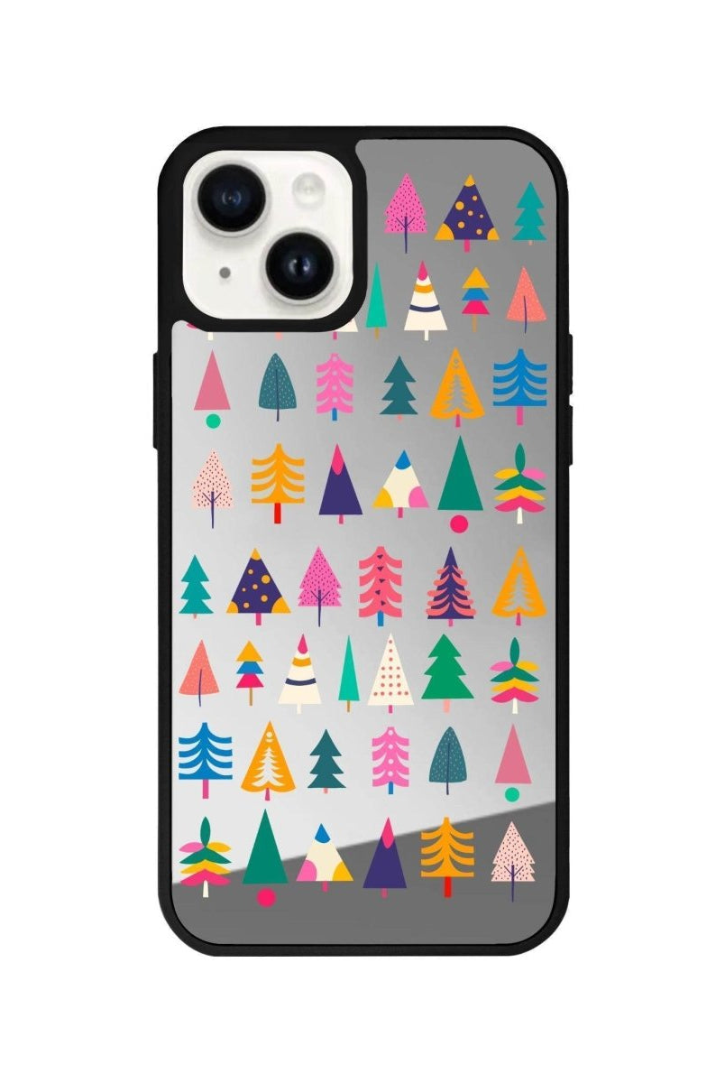 iPhone 13 Tiny Forest Mirror Aynalı Telefon Kılıfı Gümüş - SUMTHINCS