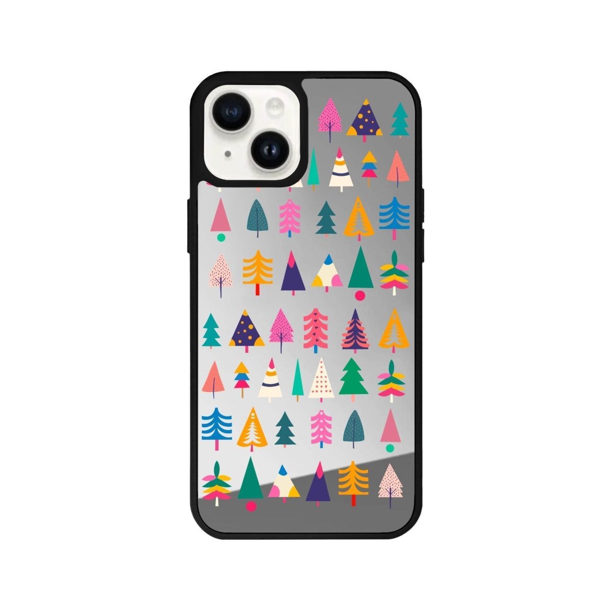 iPhone 13 Tiny Forest Mirror Aynalı Telefon Kılıfı Gümüş - SUMTHINCS