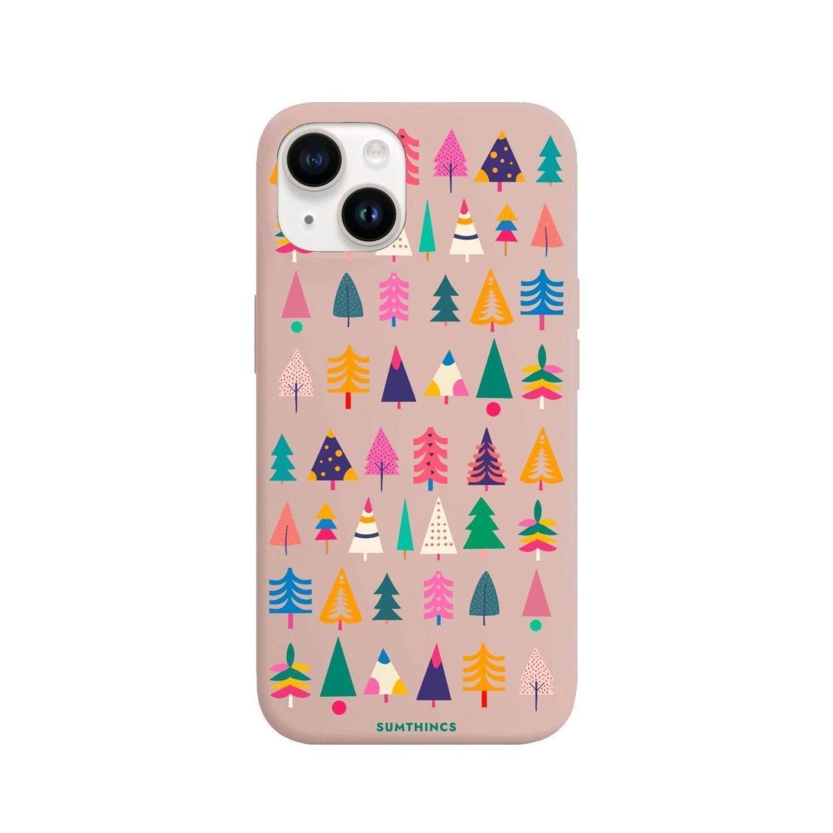 iPhone 13 Tiny Forest Premium Telefon Kılıfı Bej - SUMTHINCS