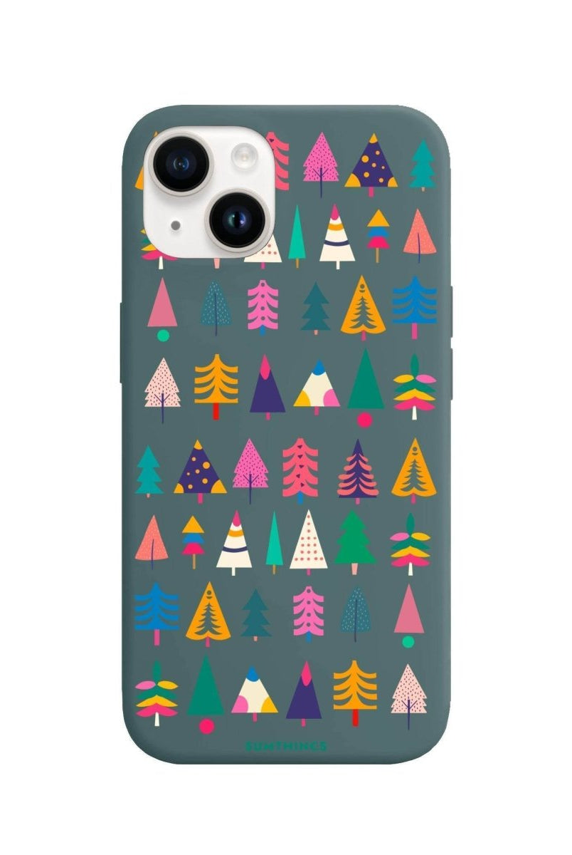 iPhone 13 Tiny Forest Premium Telefon Kılıfı Kaktüs Yeşili - SUMTHINCS