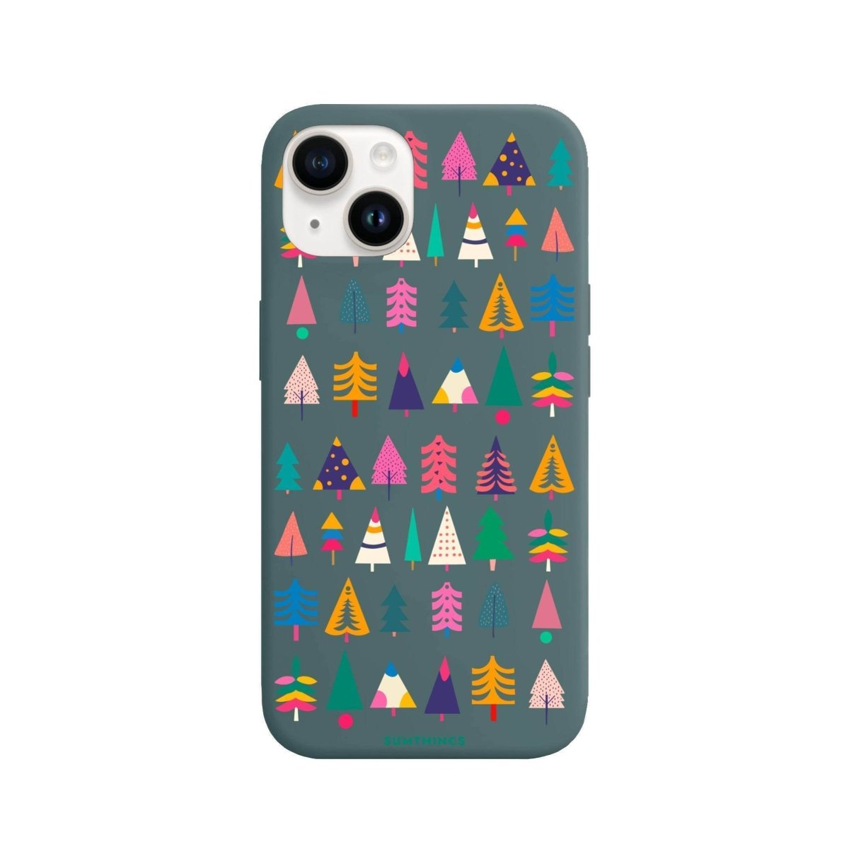 iPhone 13 Tiny Forest Premium Telefon Kılıfı Kaktüs Yeşili - SUMTHINCS