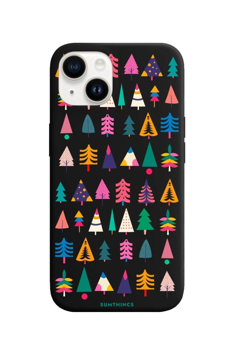iPhone 13 Tiny Forest Premium Telefon Kılıfı Siyah - SUMTHINCS