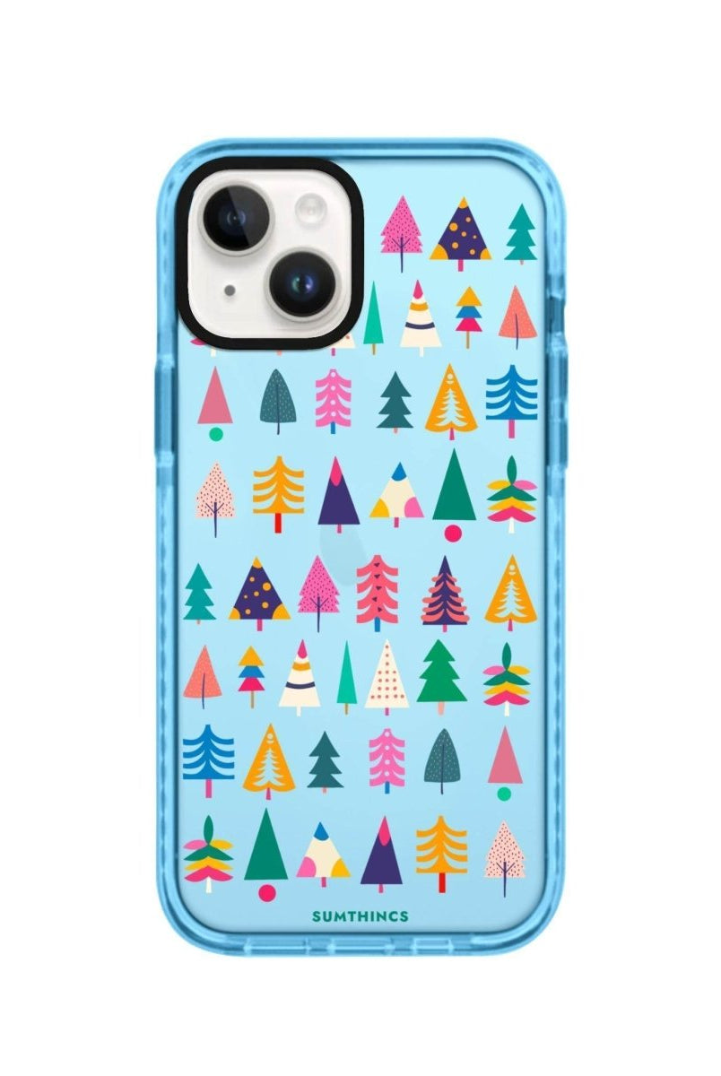 iPhone 13 Tiny Forest Procase Şeffaf Telefon Kılıfı Mavi - SUMTHINCS