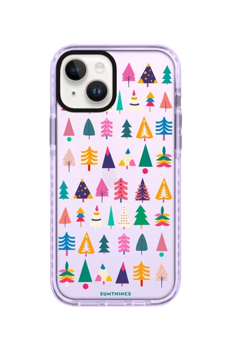 iPhone 13 Tiny Forest Procase Şeffaf Telefon Kılıfı Lila - SUMTHINCS