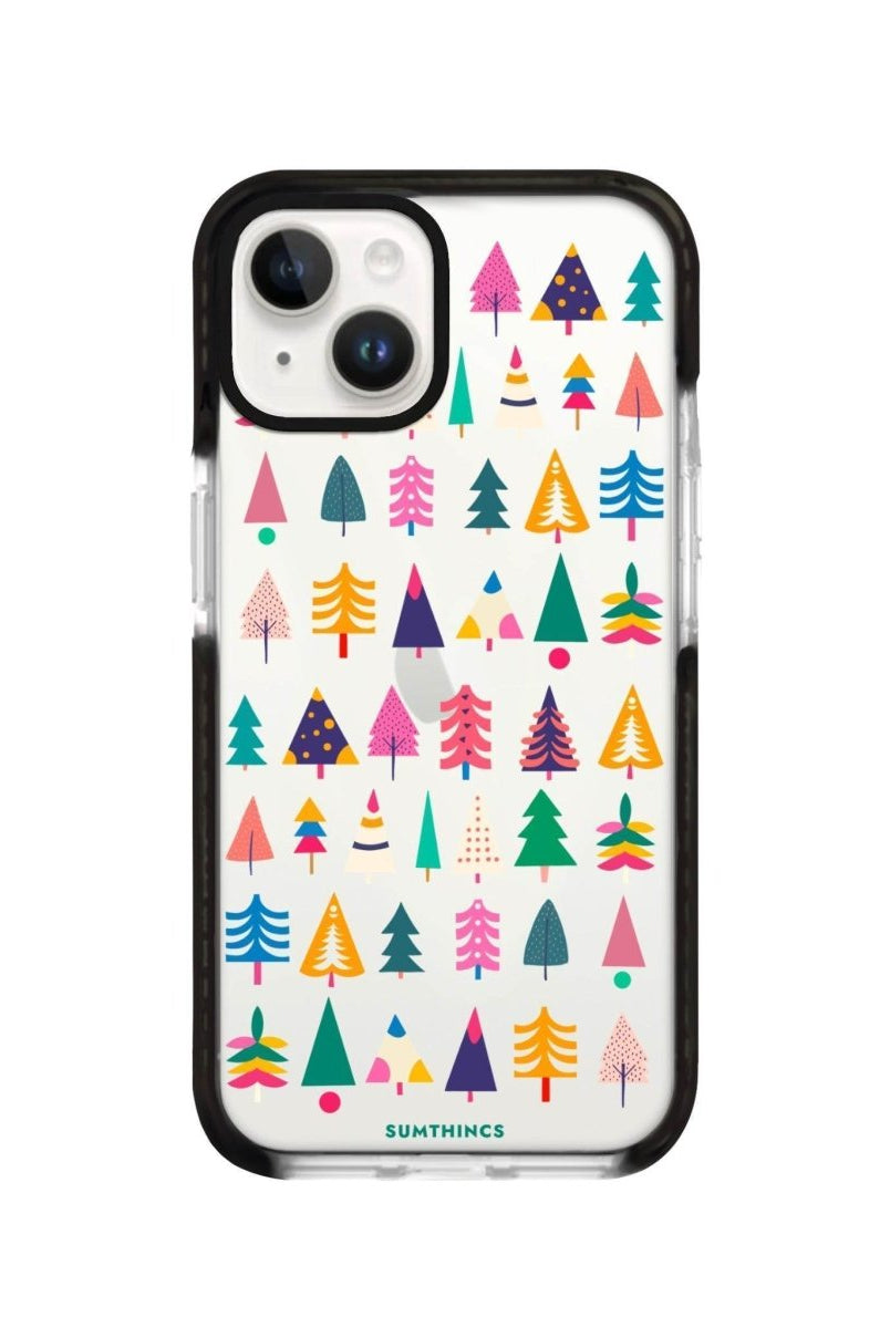 iPhone 13 Tiny Forest Procase Şeffaf Telefon Kılıfı Siyah Şeffaf - SUMTHINCS