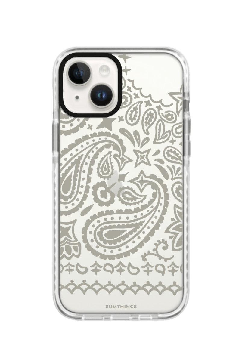 iPhone 13 Urban Bandana Procase Şeffaf Telefon Kılıfı Beyaz Şeffaf - SUMTHINCS