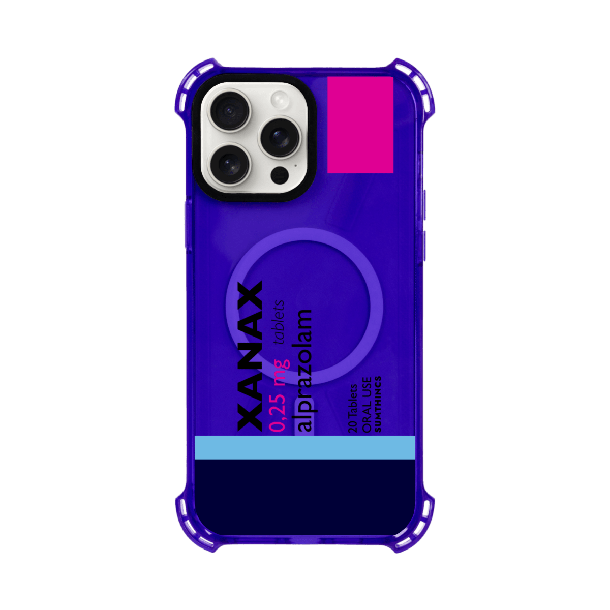 iPhone 13 Xanax Bumper Magsafe Telefon Kılıfı Mor - Sumthincs