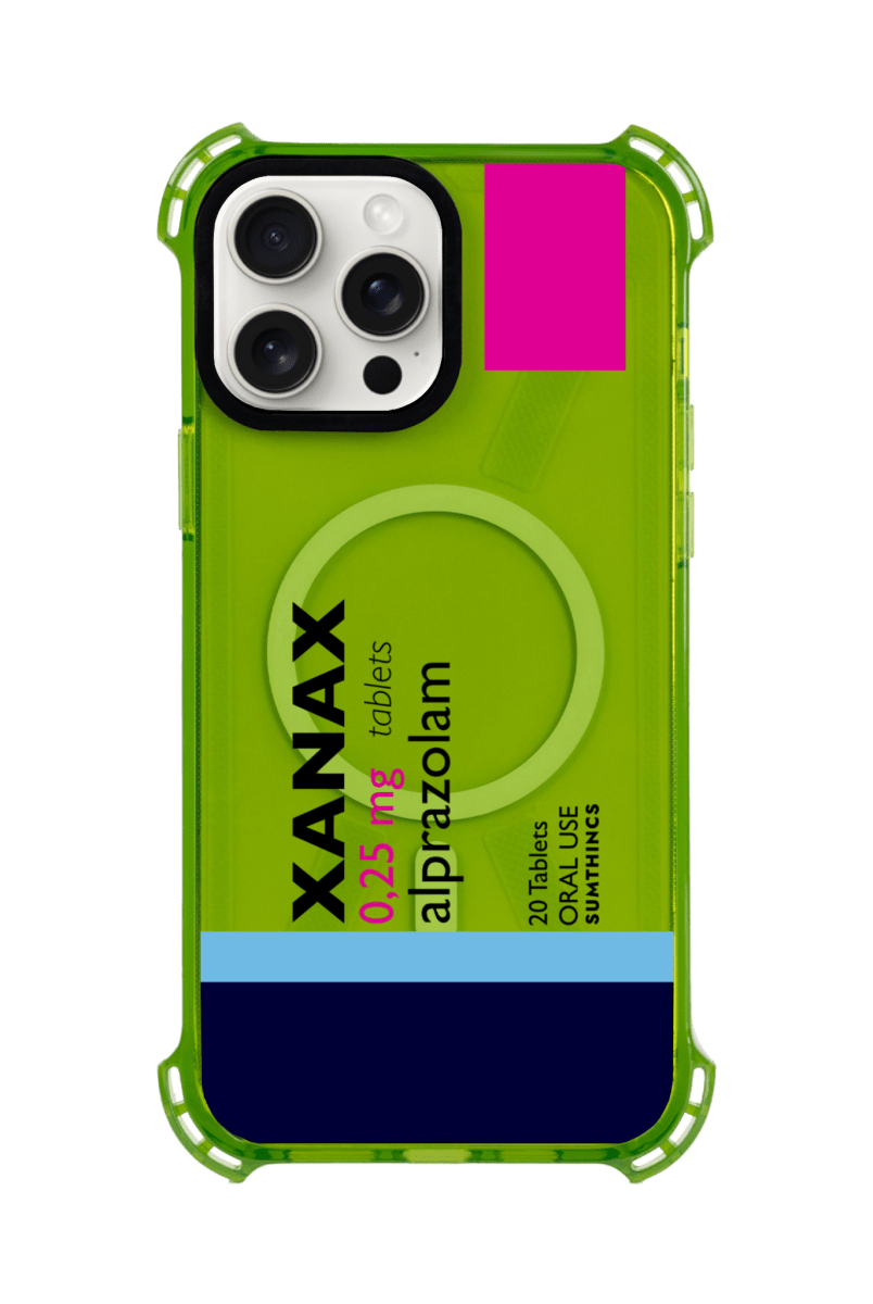 iPhone 13 Xanax Bumper Magsafe Telefon Kılıfı Yeşil - Sumthincs