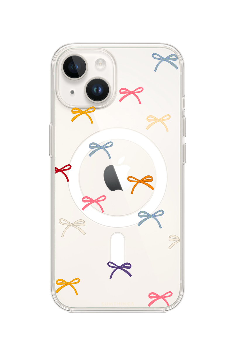 iPhone 14 Little Bows Clear Magsafe Şeffaf Telefon Kılıfı - SUMTHINCS