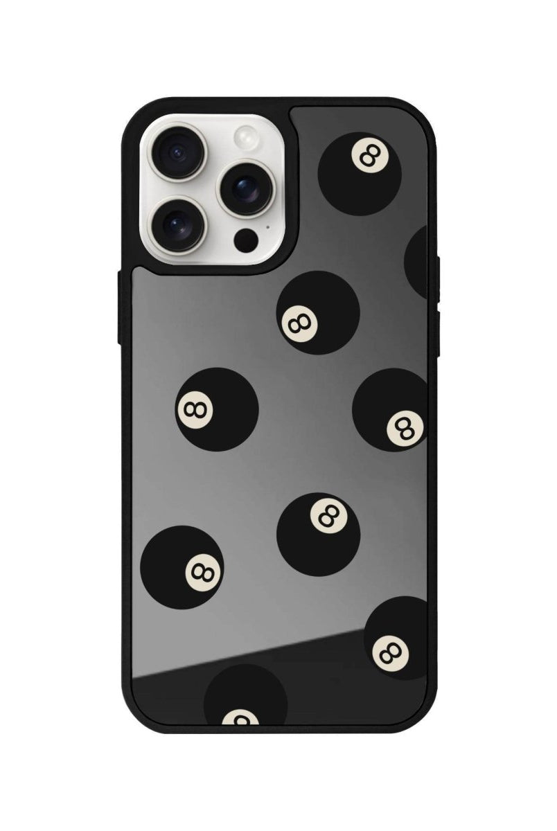 iPhone 14 Plus 8Ball Mirror Aynalı Telefon Kılıfı Antrasit - SUMTHINCS