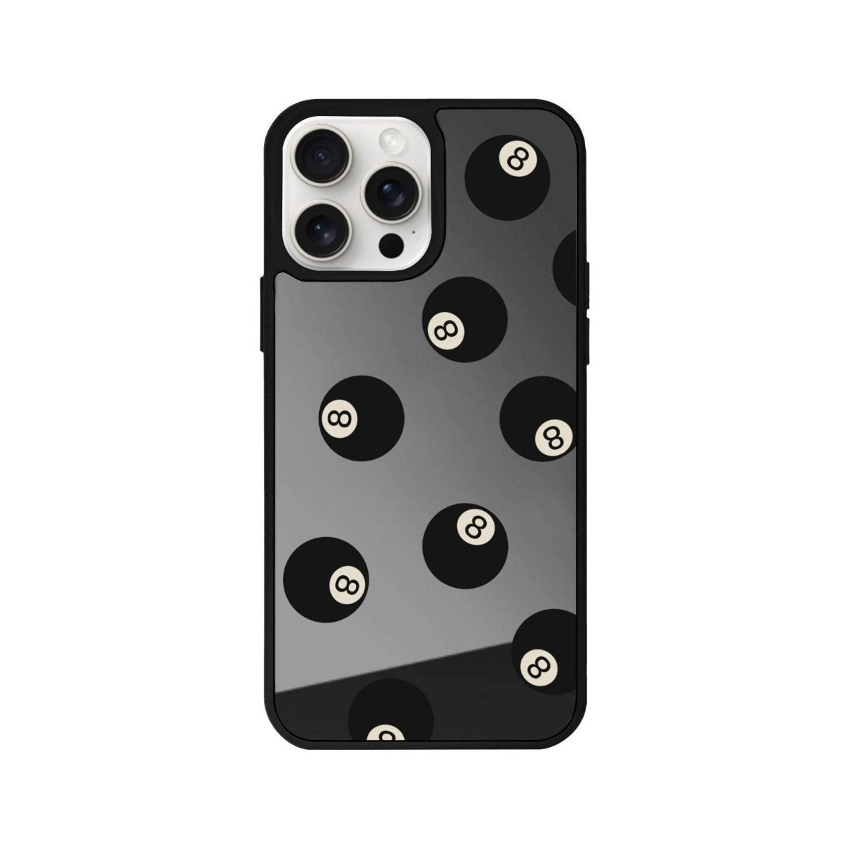 iPhone 14 Plus 8Ball Mirror Aynalı Telefon Kılıfı Antrasit - SUMTHINCS