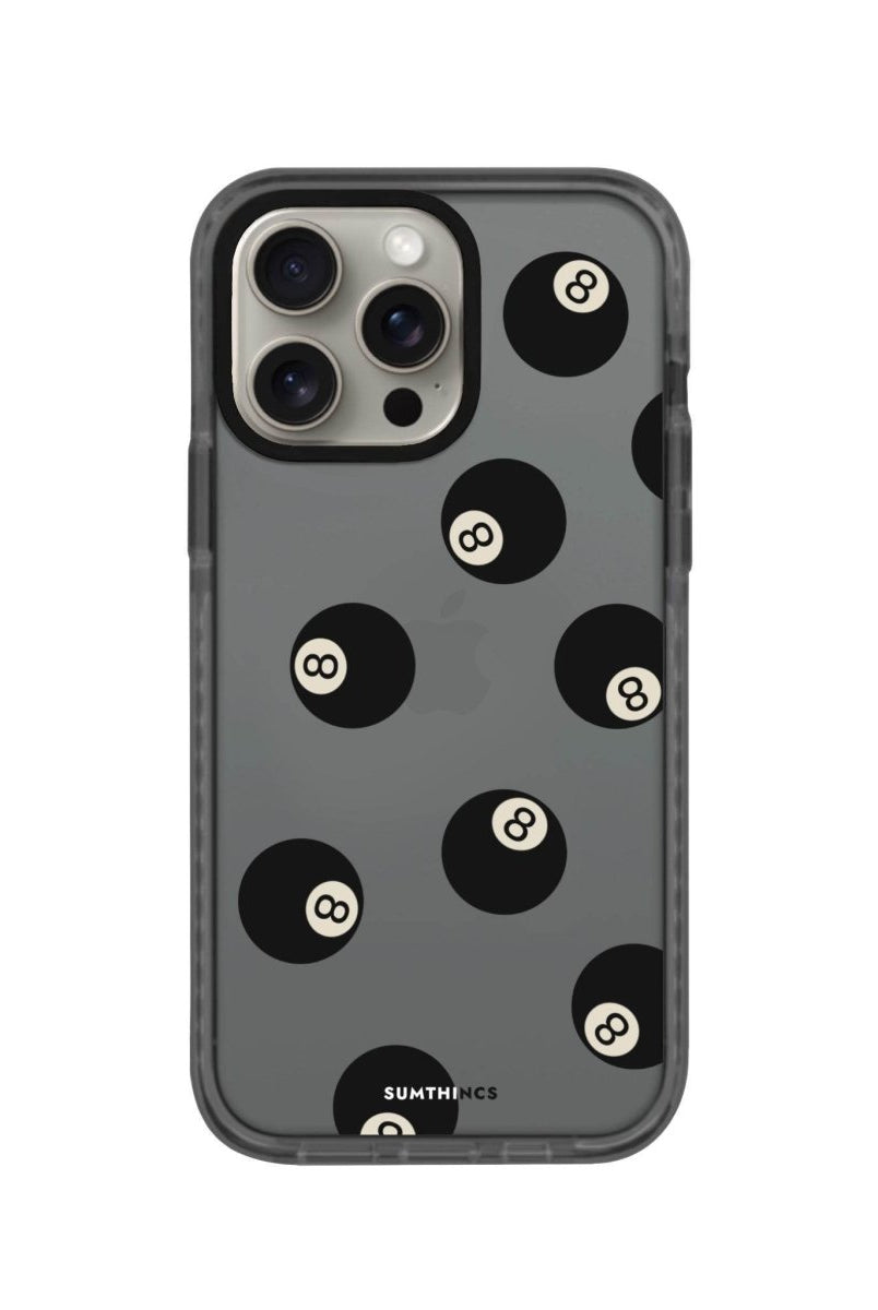 iPhone 14 Plus 8Ball Procase Şeffaf Telefon Kılıfı Antrasit - SUMTHINCS