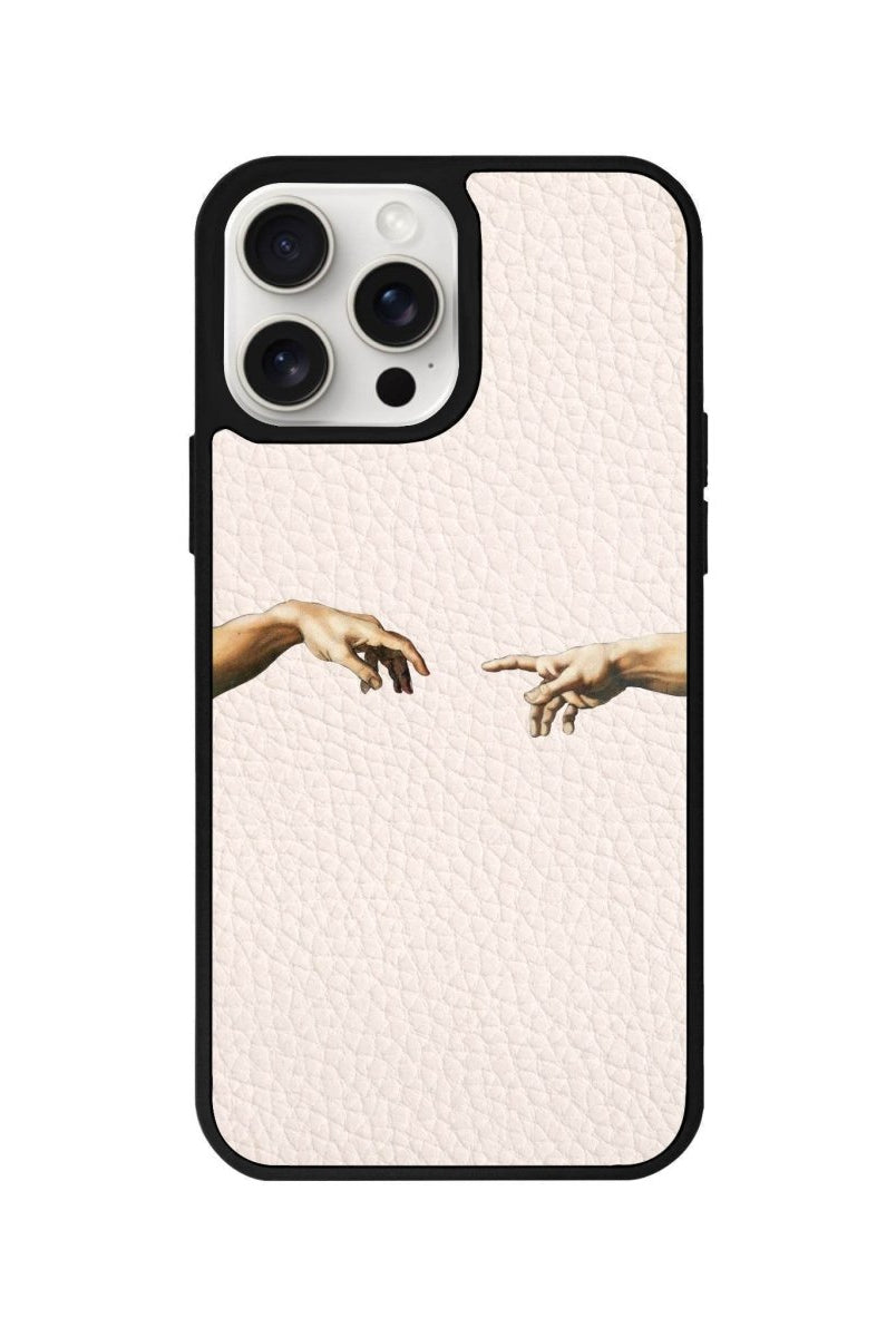 iPhone 14 Plus Adam's Creation Leather Vegan Deri Telefon Kılıfı Bej - SUMTHINCS