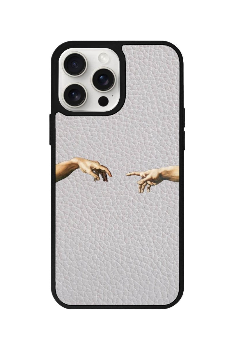 iPhone 14 Plus Adam's Creation Leather Vegan Deri Telefon Kılıfı Gri - SUMTHINCS