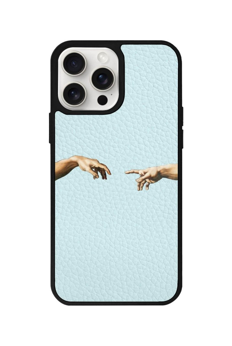 iPhone 14 Plus Adam's Creation Leather Vegan Deri Telefon Kılıfı Açık Mavi - SUMTHINCS