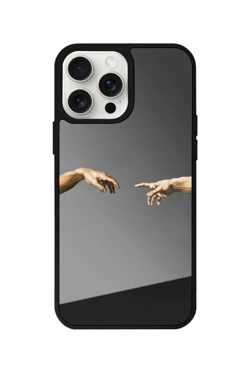 iPhone 14 Plus Adam's Creation Mirror Aynalı Telefon Kılıfı Antrasit - SUMTHINCS