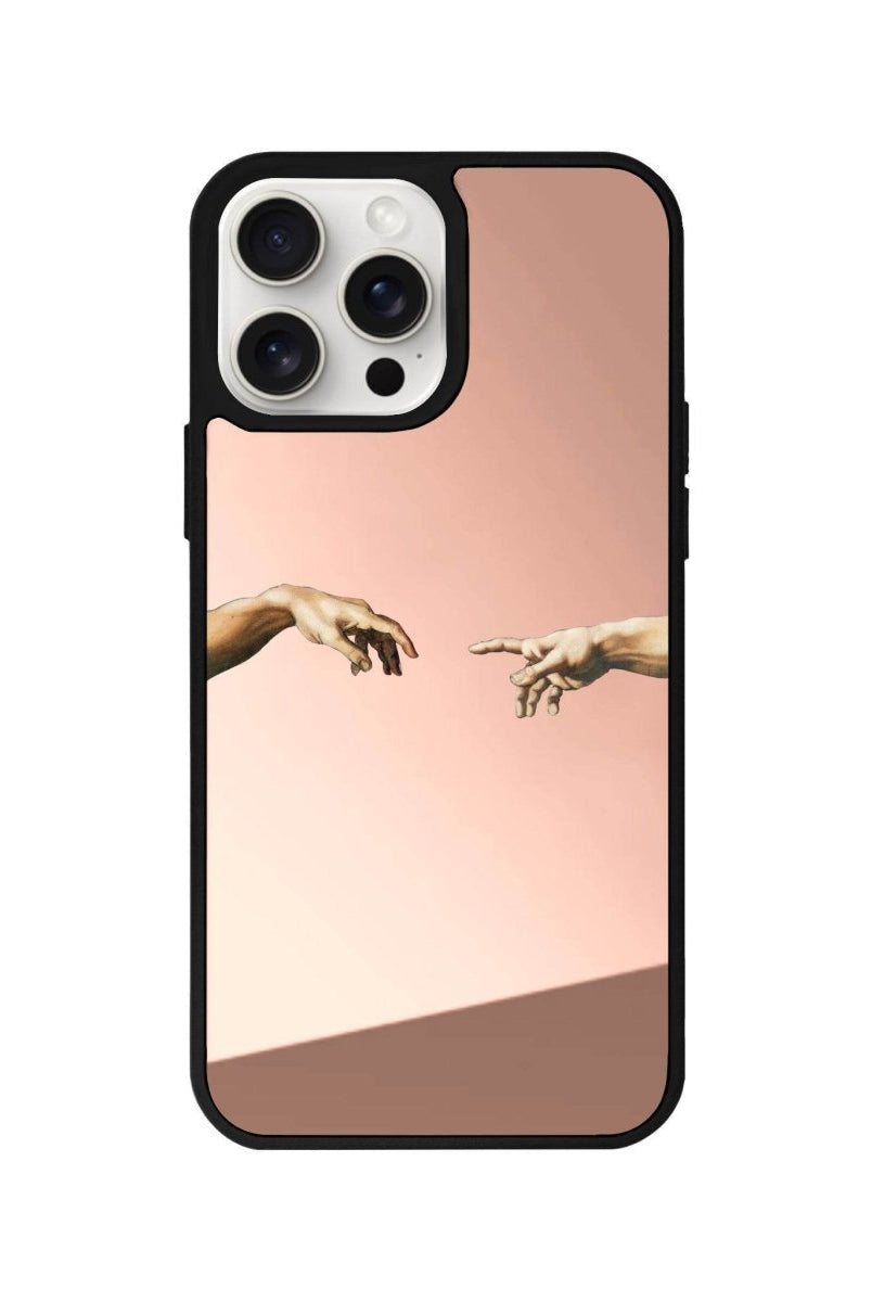 iPhone 14 Plus Adam's Creation Mirror Aynalı Telefon Kılıfı Metalik Pembe - SUMTHINCS