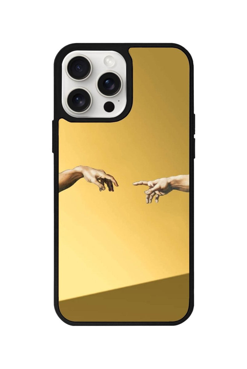 iPhone 14 Plus Adam's Creation Mirror Aynalı Telefon Kılıfı Altın - SUMTHINCS