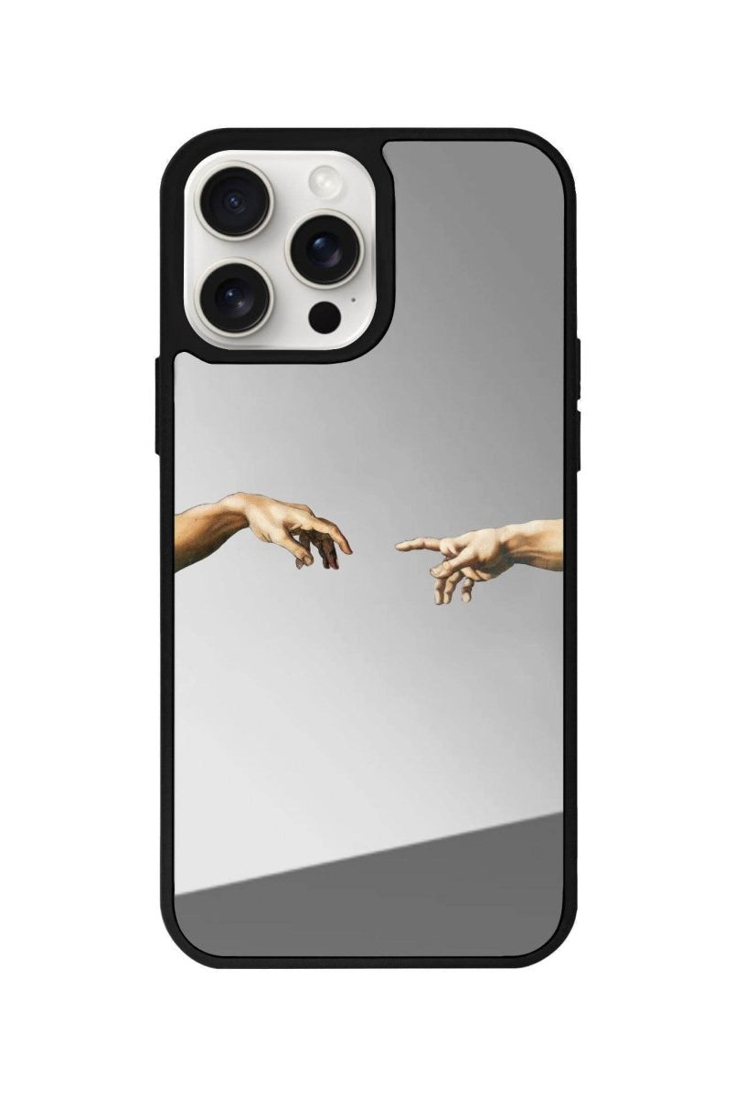 iPhone 14 Plus Adam's Creation Mirror Aynalı Telefon Kılıfı Gümüş - SUMTHINCS