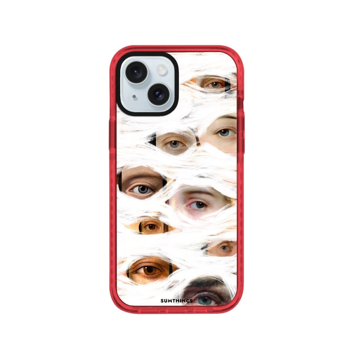 iPhone 14 Plus All Eyes On Me Procase Şeffaf Telefon Kılıfı Kırmızı - SUMTHINCS
