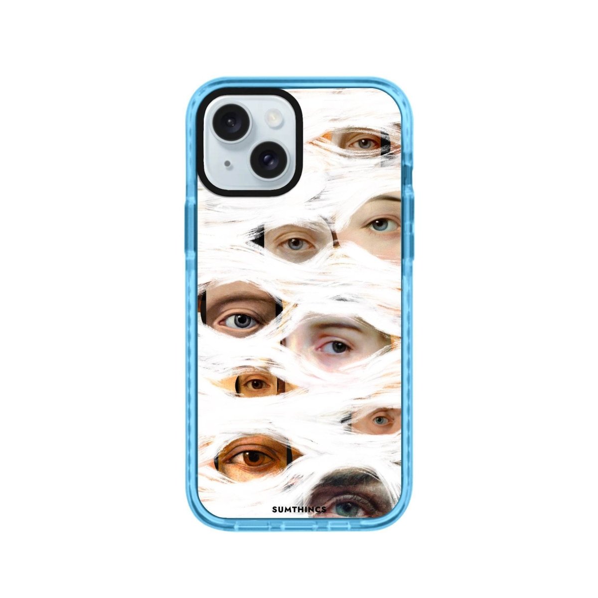 iPhone 14 Plus All Eyes On Me Procase Şeffaf Telefon Kılıfı Mavi - SUMTHINCS