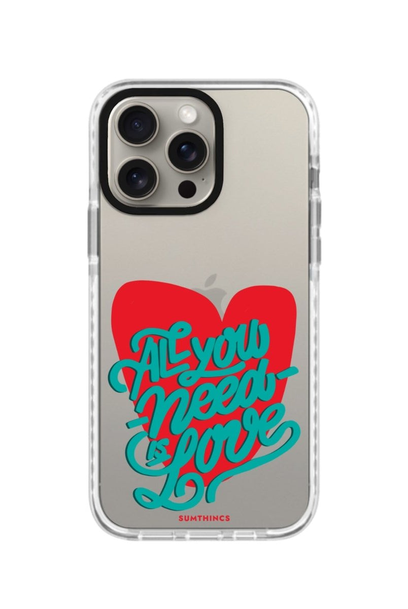 iPhone 14 Plus All You Need is Love Procase Şeffaf Telefon Kılıfı Beyaz Şeffaf - SUMTHINCS