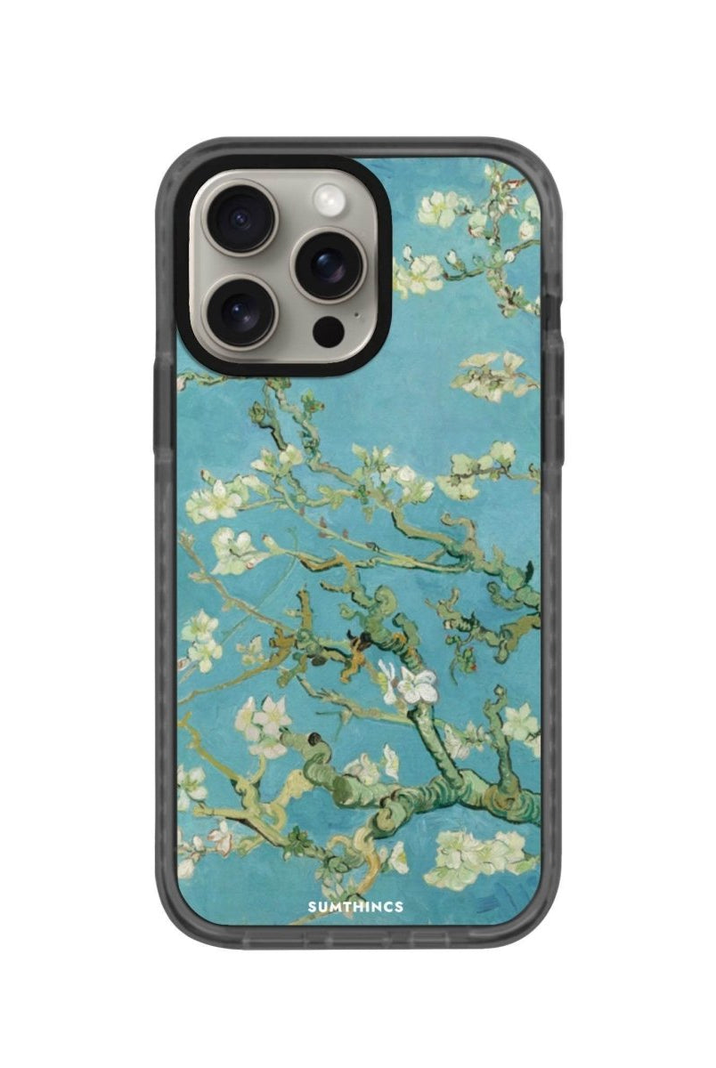 iPhone 14 Plus Almond Blossoms Procase Şeffaf Telefon Kılıfı Antrasit - SUMTHINCS