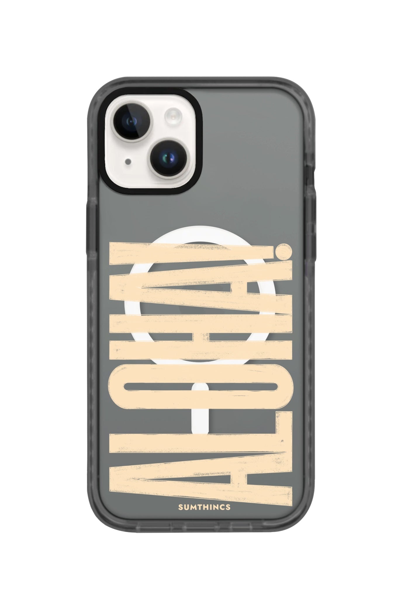 iPhone 14 Plus Aloha Magsafe Procase Şeffaf Telefon Kılıfı Antrasit - SUMTHINCS