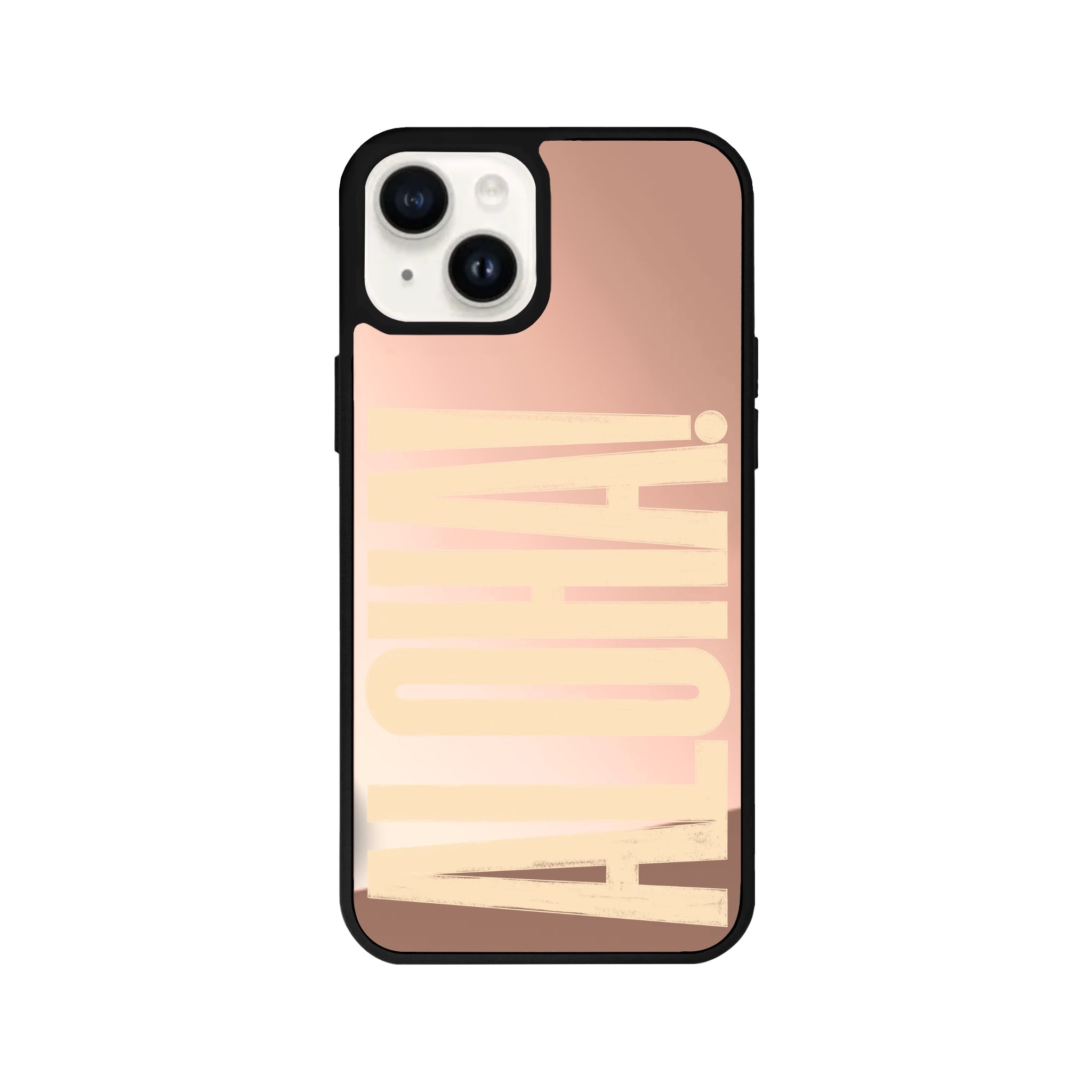 iPhone 14 Plus Aloha Mirror Aynalı Telefon Kılıfı Metalik Pembe - SUMTHINCS