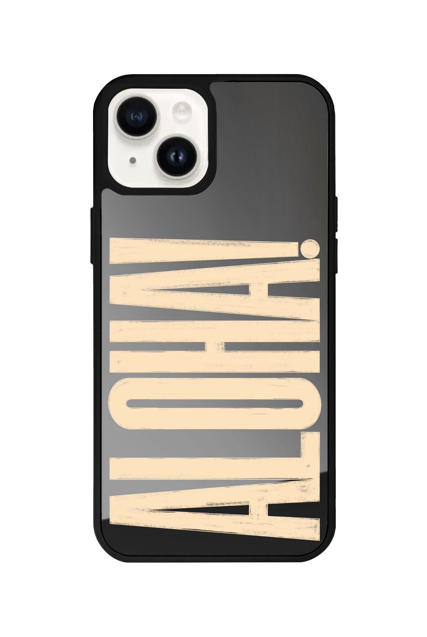 iPhone 14 Plus Aloha Mirror Aynalı Telefon Kılıfı Antrasit - SUMTHINCS