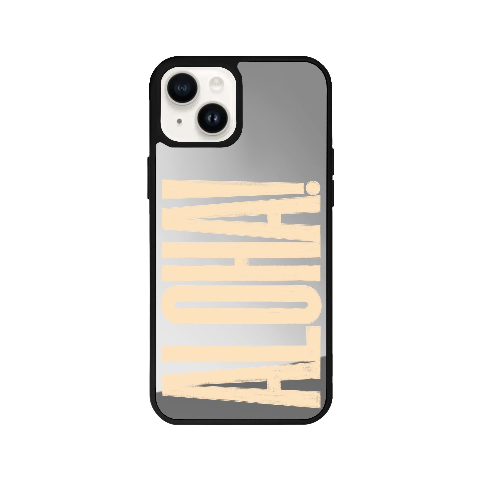 iPhone 14 Plus Aloha Mirror Aynalı Telefon Kılıfı Gümüş - SUMTHINCS