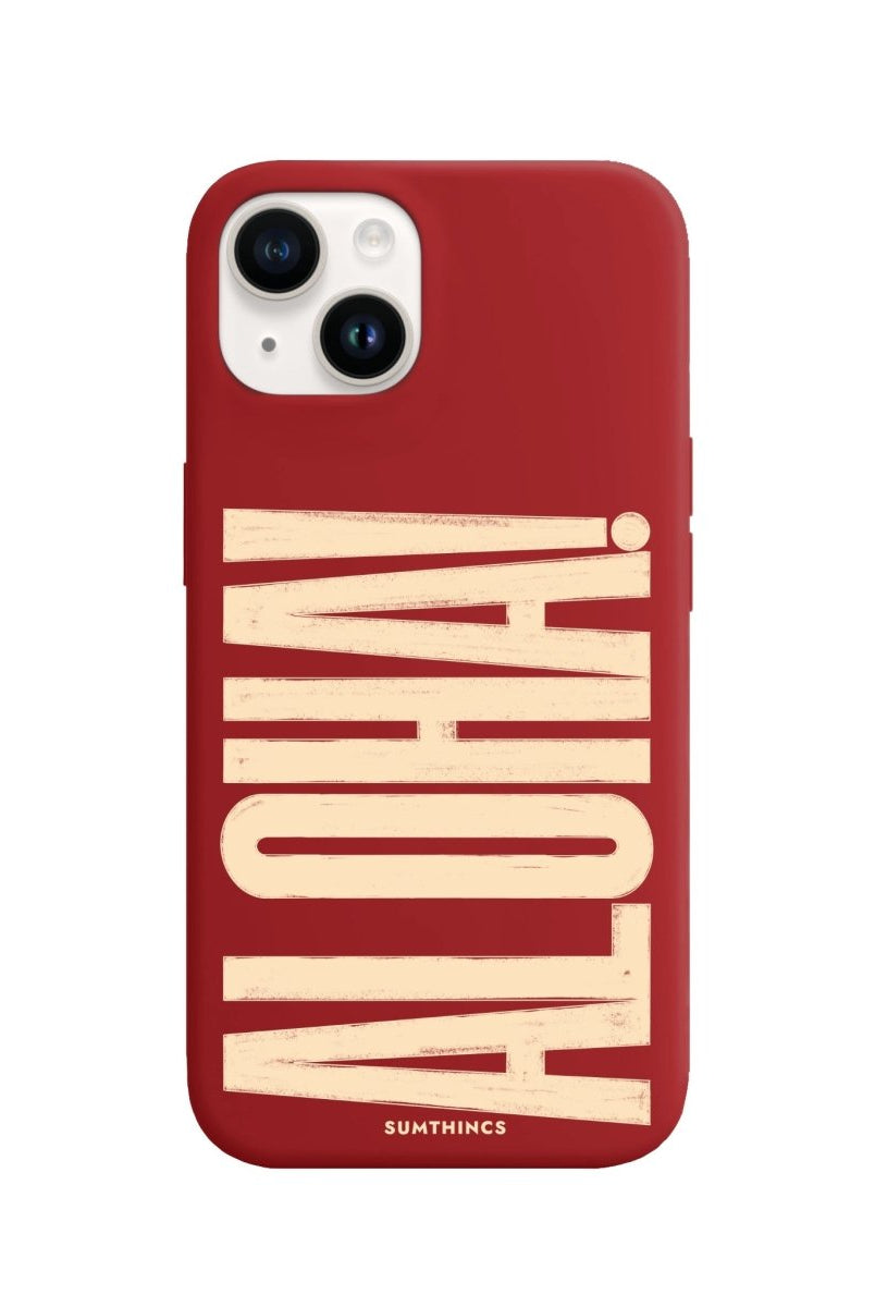 iPhone 14 Plus Aloha Premium Telefon Kılıfı Kırmızı - SUMTHINCS