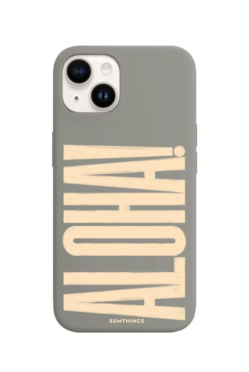 iPhone 14 Plus Aloha Premium Telefon Kılıfı Gri - SUMTHINCS