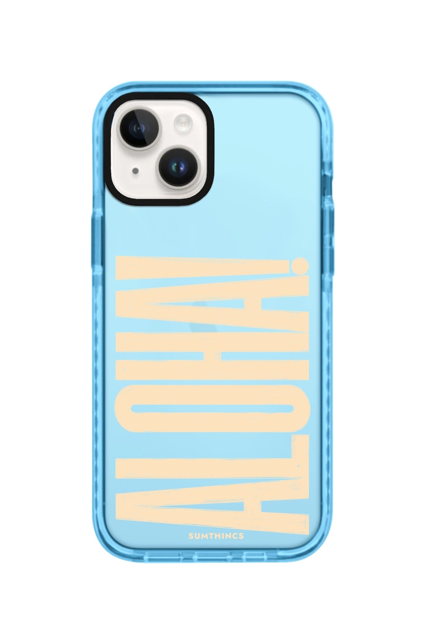 iPhone 14 Plus Aloha Procase Şeffaf Telefon Kılıfı Mavi - SUMTHINCS