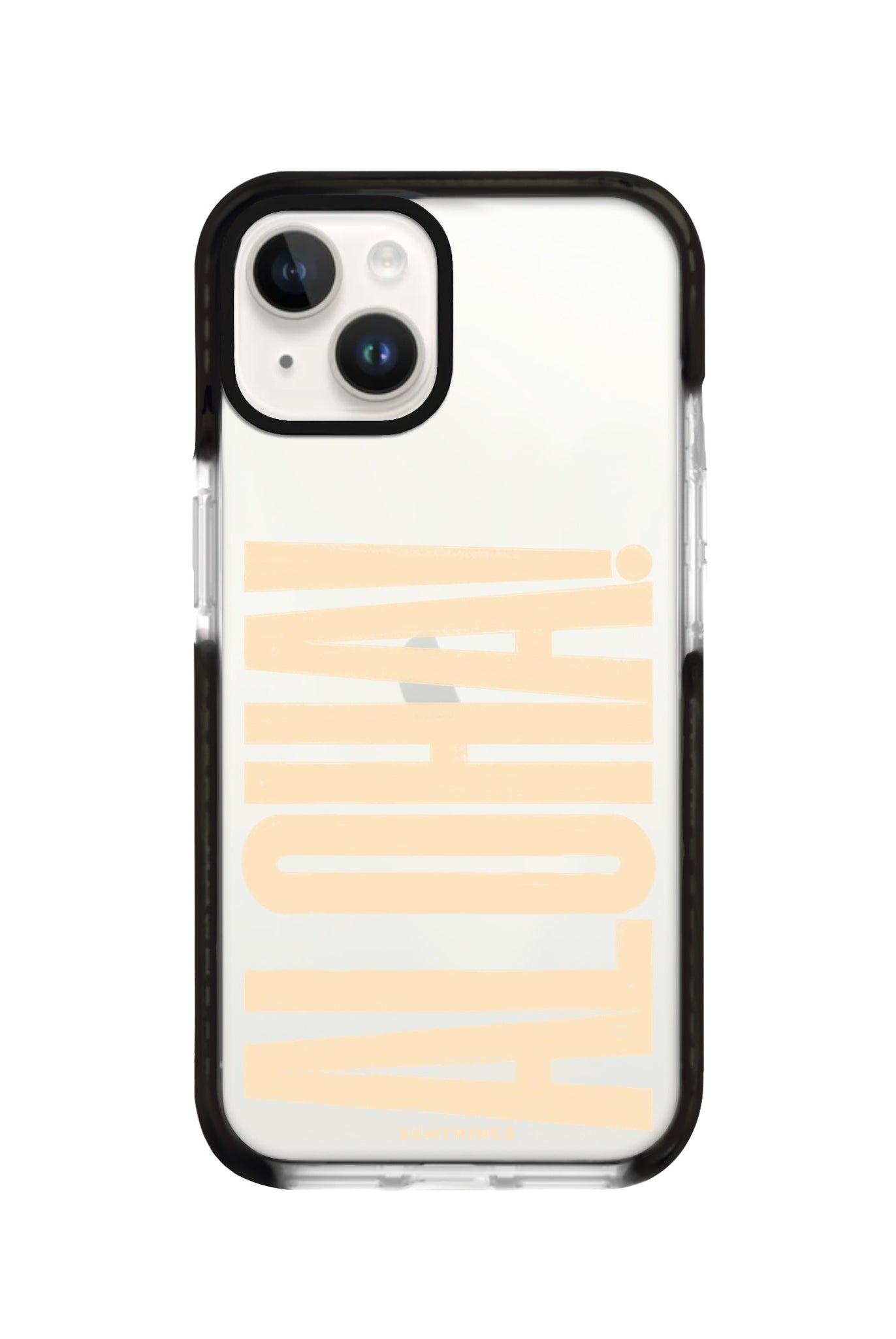 iPhone 14 Plus Aloha Procase Şeffaf Telefon Kılıfı Siyah Şeffaf - SUMTHINCS