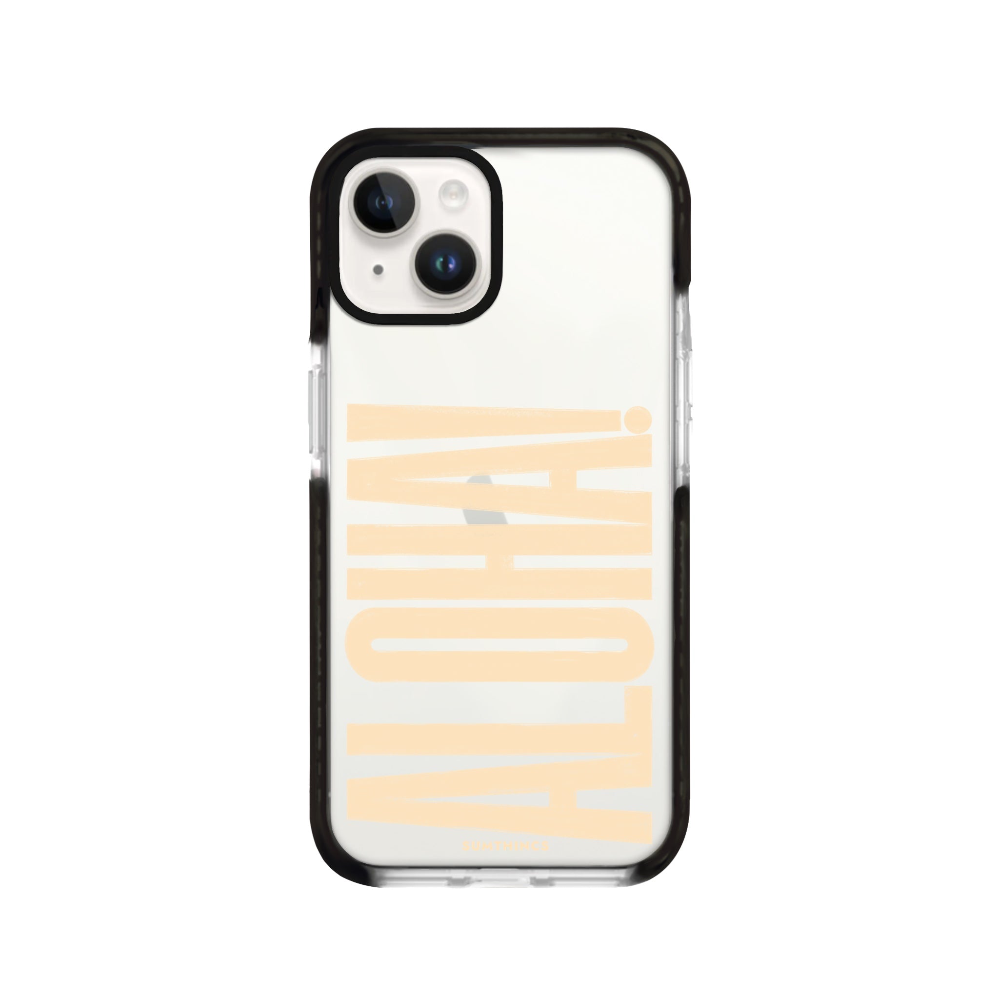 iPhone 14 Plus Aloha Procase Şeffaf Telefon Kılıfı Siyah Şeffaf - SUMTHINCS