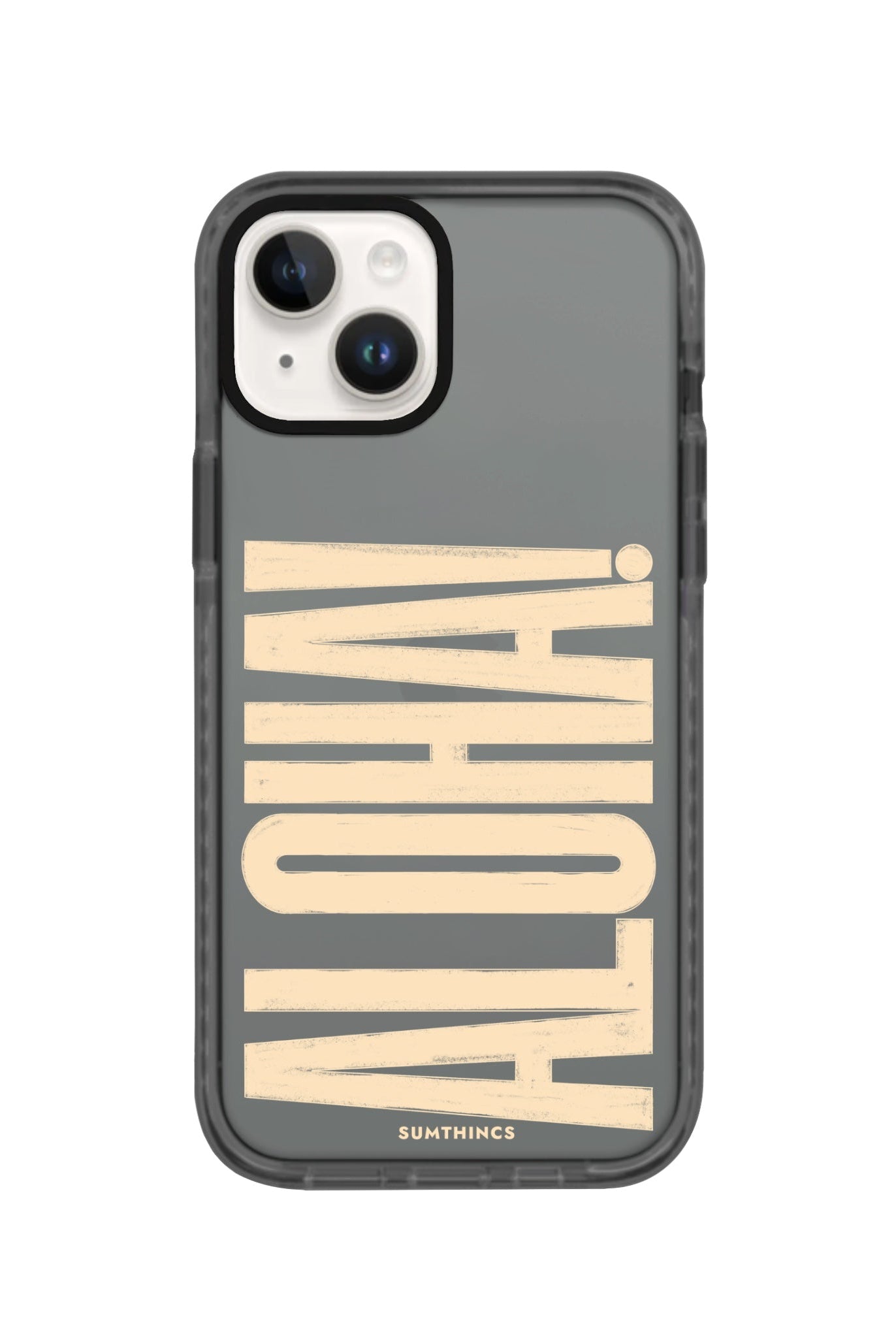 iPhone 14 Plus Aloha Procase Şeffaf Telefon Kılıfı Antrasit - SUMTHINCS