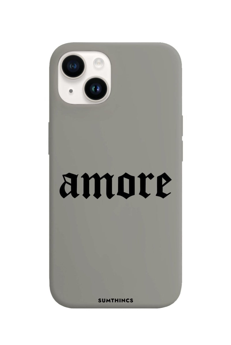 iPhone 14 Plus Amore Premium Telefon Kılıfı Gri - SUMTHINCS