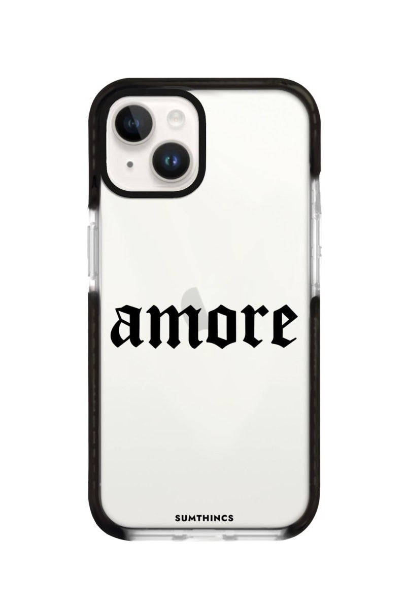 iPhone 14 Plus Amore Procase Şeffaf Telefon Kılıfı Siyah Şeffaf - SUMTHINCS